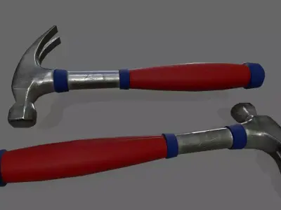 Hammer 1 Low-poly 3D model