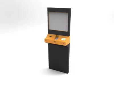 Electronic borrowing machine 3D model