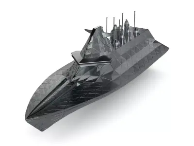 destroyer 3D model from CGTrader
