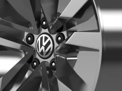 VW Beetle TDI 2012 rim 3D model