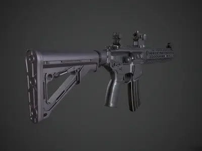 Sig Sauer MCX Virtus Low-poly 3D model