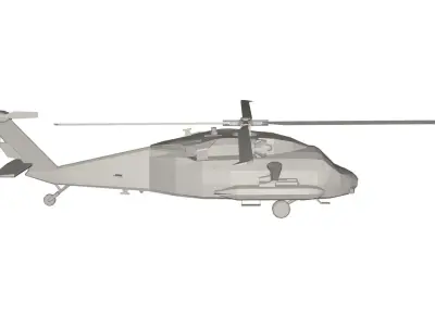 Military Helicopter concept Low-poly 3D model from CGTrader