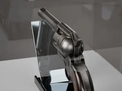 Colt Peacemaker Single Action Army Rigged Revolver Low-poly 3D model