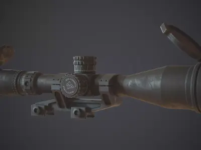 Nightforce NX8 Low-poly 3D model