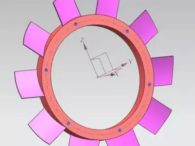 compressor fan 3D model