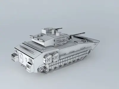 KAMF-879 armored personnel carrier 3D model
