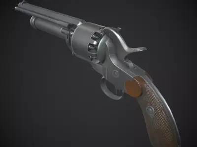 LeMat Revolver Low-poly 3D model