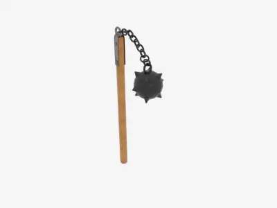 One Ball Flail  Low-poly 3D model