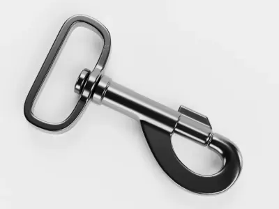 Snap Hook - Eye Bolt Carabiner with Swivel Clasp Low-poly 3D model