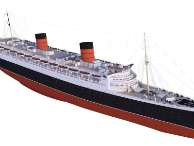 RMS Queen Elizabeth 3D model