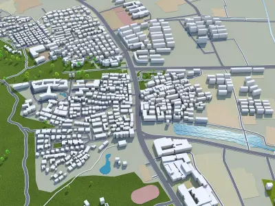 Changshu Suzhou Jiangsu China 50km Free low-poly 3D model