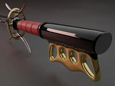 The spine splitter sword 3D model