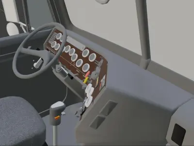  1997 Freightliner FLD 120 Day Cab 3D print model
