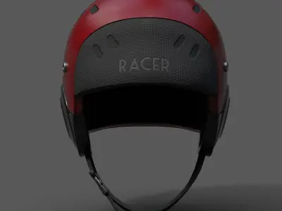 Helmet sport Color bike protection scifi military combat 3d  Low-poly 3D model