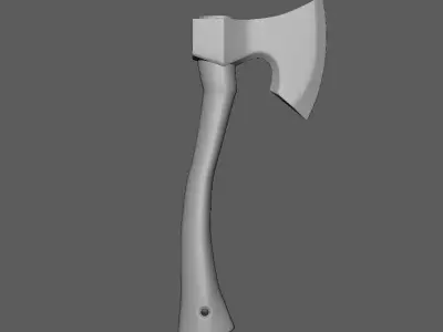  3D AXE Low-poly 3D model