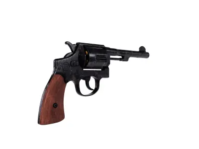 Revolver Gun 3D model 3