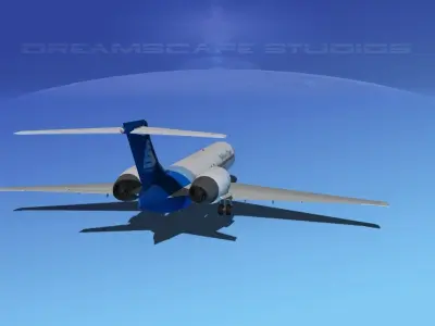 Boeing 717-200 Baltimore Clipper 3D model