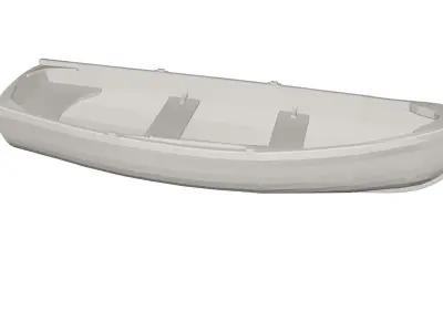 Wood Boat  Low-poly 3D model