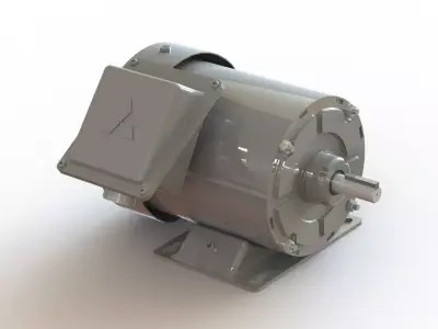 Electric Induction Motor  3D model