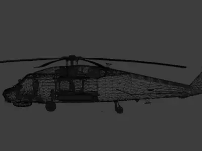 War Helicopter 3D model