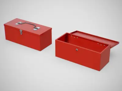 Toolbox - Generic 02  Clean Low-poly 3D model