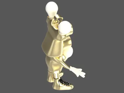  Cartoon Bulb Holder v1 Pendant 