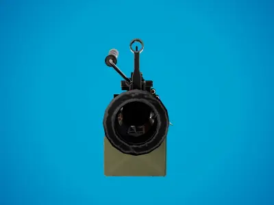  Saw 249 machine gun Low-poly 3D model