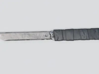 Prison Knife Low-poly 3D model
