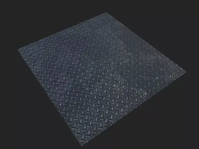 platform diamond plate texture 3D model