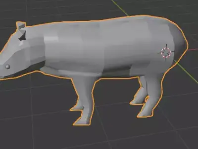 Tapir boar Free 3D model