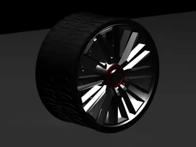 RIMS CAR 3D model by Candyogi77