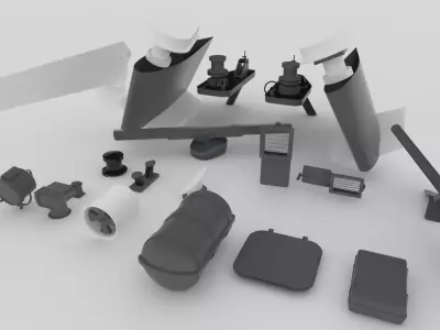 Yacht-Marine Equipment 3D model