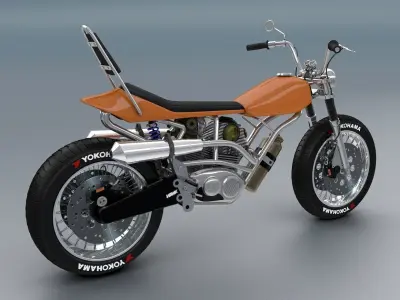 Chopper Hawk Concept Bike  3D model