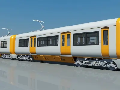 3D Train 05 3D model