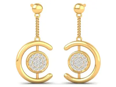 diamond earring dp-1 Texture