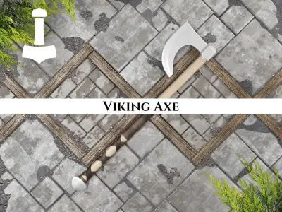 Ancient Collection Viking Weapons Set 3D Model Pack