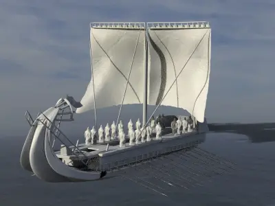 Greek Ship 3D model
