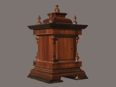 Old clock antique 3D model