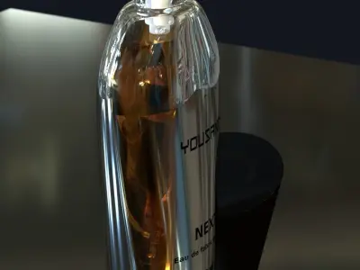 Perfume bottle glass bottle  3D model