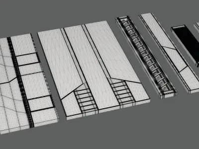 Sci-Fi-Panels-Pack 6 free scifi panels pack Free 3D model