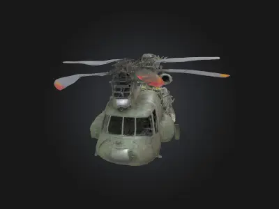 Abandoned Chopper  Deserted Blade of the Past 3D model