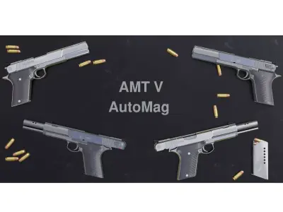 AMT V AutoMag Low-poly 3D model