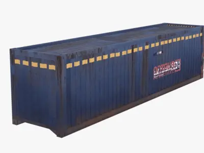 Container shipping Low-poly 3D model buy
