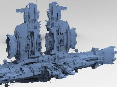 Halo Forerunner Inspired Gateway Generator 3D model