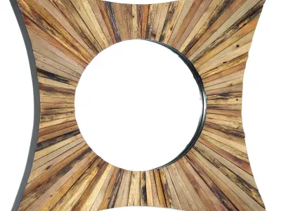 Wall hanging mirror Low-poly 3D model