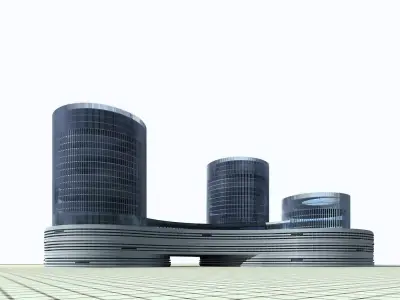 Office Building 3D model 281