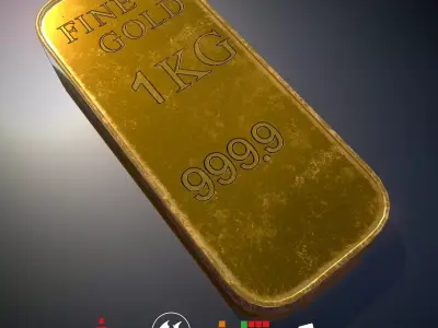 HIE Game Ready Bullion N1 Low-poly 3D model