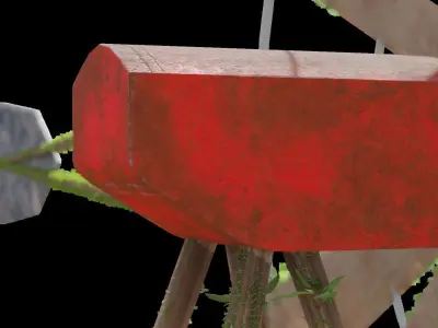 Vintage windmill 3D model