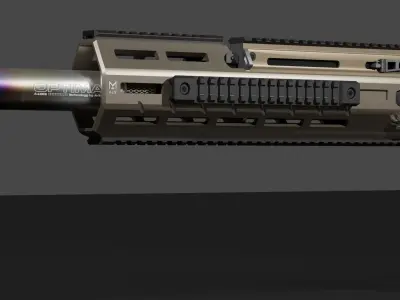 Custom FN SCAR-H Mk17 3D model