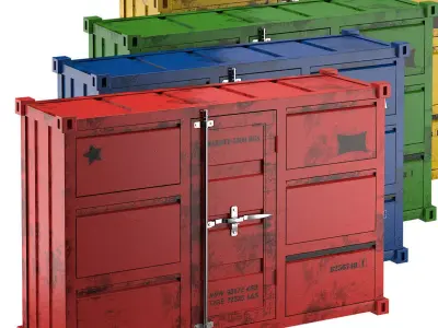 CARLINGUE Sea Container 4 colors 3D model